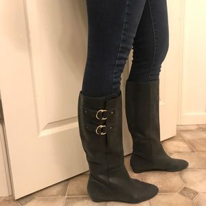 Seychelles black leather boots, size 8.5